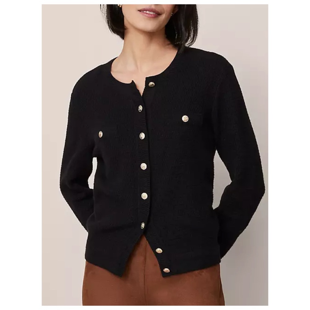 Ann Taylor • Black Cardigan • Size Medium